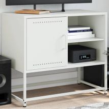 Meuble tv vert olive 100,5x39x60,5 cm acier