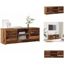 Meuble tv vieux bois 102x30x37,5 cm bois d'ingénierie - Meuble tv - Meubles tv - Support tv - Unité tv