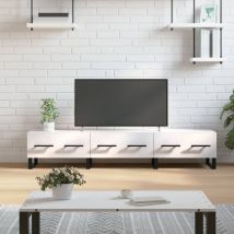 Design In - Meuble TV,Banc tv Moderne,Meuble de Rangement blanc brillant 150x36x30 cm bois d'ingénierie CFW845678