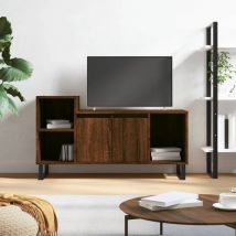 Design In - Meuble TV,Banc tv Moderne,Meuble de Rangement Chêne marron 100x35x55 cm Bois d'ingénierie CFW259554
