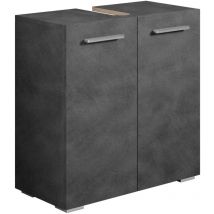 Badplaats - Meuble sous lavabo Jupiter 60 x 30 x 60 cm Gris