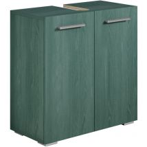 Badplaats - Meuble sous lavabo Jupiter 60 x 30 x 60 cm Verde bois