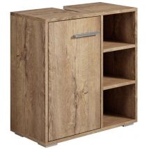 Badplaats - Meuble sous lavabo Neptunus 60 x 28 x 60 cm Chene marron