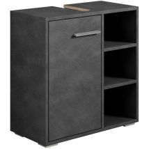 Badplaats - Meuble sous lavabo Neptunus 60 x 28 x 60 cm Gris Meuble salle de bain