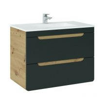 Meuble vasque Salle de bain + Lavabo 80x46x59cm ARUBA COSMOS 821 moderne de haute qualité