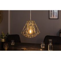 Meubler Design - Suspension Filigrane Cage s Or Design Industriel, Style , 36 x 36 x 30 cm