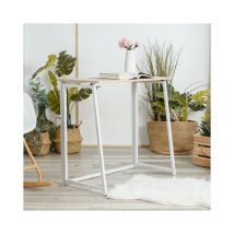 MEUBLES COSY Escritorio plegable para espacios pequeños Mesa de ordenador plegable para oficina en casa Estación de trabajo Estilo escandinavo Patas