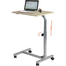 Meubles Cosy - meuble cosy Beistelltisch,Laptop-Betttisch, höhenverstellbarer Beistelltisch – mit 4 feststellbaren Rollen, PC-Ständer – für