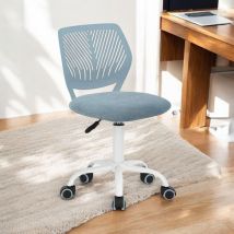 Meubles Cosy - Recliner Chair, height-adjustable, with lumbar support - carnation Collection, blue fabric