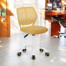 Meubles Cosy - Recliner Chair, height-adjustable, with lumbar support - carnation Collection, light yellow fabric