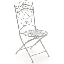 Ensemble avec table et 2 chaises extérieures extérieures disponibles différentes couleurs colore : Blanc antique
