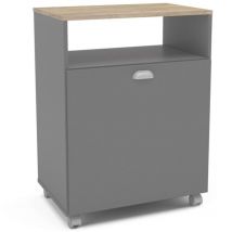 Meubles de lavandry auxiliaires en couleur grise 61x80x40 cm