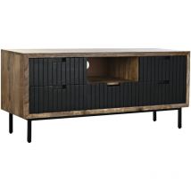 Dkd Home Decor - Meuble Tv Mangue Métal 125X40X55 Noir