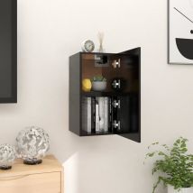 Asupermall - fimei Meubles tv muraux 2 pcs Noir 30,5x30x30 cm