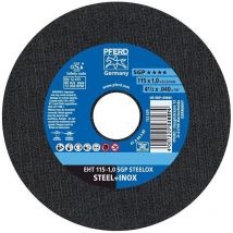 Disque à tronçonner eht 125x1,0x22,23mm droit sgp steelox pour acier/acier inoxydable pferd