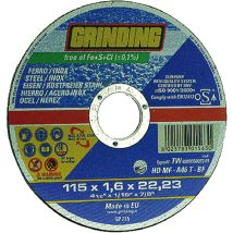 Disque à tronçonner pour meuleuse – 230 mm – Inox et fer – Diamètre disque, lame, Matériau cible, Diamètre d'alésage, Quantité par pack