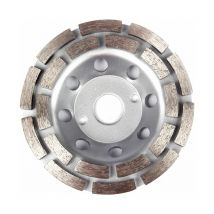 Meule diamantée pour béton 125 x 22,23 x 7 mm, pour polir et nettoyer la surface du béton, le ciment, le marbre, la roche, le granit et l'enlèvement