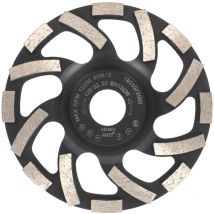 Meule diamantée professionnelle Abrasif 125 mm x 22,2 mm Plateau de ponçage Chape, asphalte, crépi, matériaux de construction abrasifs