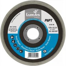 Polissoir P6PT D. 125 mm D. de perçage 22,23 mm P 800 ultra fin blanc