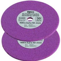 Meules de 3,2 mm pour affuteuse de chaine de tronconneuse - lot de 2