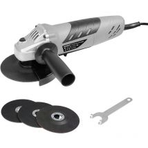 Rondy – Meuleuse 125mm 900W – 3 disques tronçonnage – Alimentation électrique, Diamètre disque, Puissance, Tension électrique
