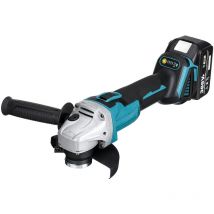 Meuleuse d'angle sans fil 125 mm Meuleuse 800W 8500RPM 125mm 4 vitesses Brushless 2 batterie chargeur Jmax