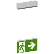 Mexcel M19002 Eclairage LED dissue de secours montage apparent au plafond droite, gauche, haut, en bas