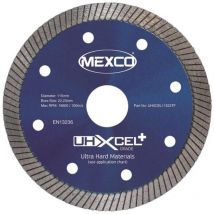 MEXCO UHXCEL11522TF UHXCEL+ Ultra Hard Plus Diamond Blade 115 x 22mm MEXUHXL115T