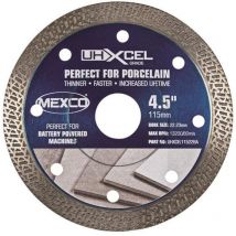 MEXCO UHXCEL11522BA UHXCEL Grade Porcelain & Ceramic Tile Diamond Blade 115x22mm