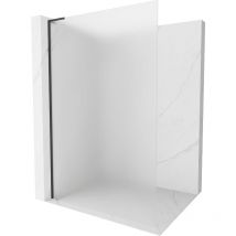 Mexen Kioto L Duschwand Walk-in 70 x 200 cm, matt, schwarz - 800-070-103-70-30