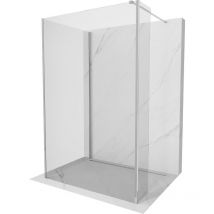 Kioto Walk-in Duschwand 135 x 90 x 30 cm, transparent, chrom - 800-135-090-221-01-00-030 - Mexen