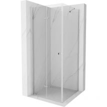 Lima klappbare Duschkabine 90 x 90 cm, Transparent, Chrom - 856-090-090-01-00 - Mexen
