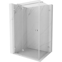Lunar T Duschkabine Schwenkbar Links 110 X 100 Cm, Transparent, Chrom - 834t-110-100-01-00-l - Mexen