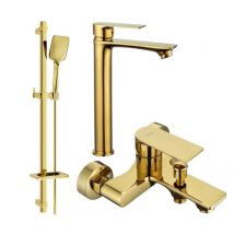 Royo DQ62 Badewannenset, Gold - 72213DQ62-50 - Mexen