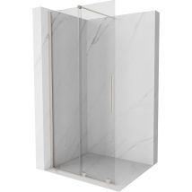 Velar Schiebeduschwand Walk-in 100 X 200 Cm, Transparent 8 Mm, Gebürsteter Nickel - 871-100-000-03-97 - Mexen