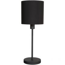 Mexlite - lámpara de mesa - Noor - negro - lino metal - Ø 20cm -