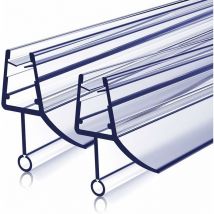 Meykoers - Duschtür Dichtung Ersatzdichtung Duschdichtung 80cm, Bodendichtung Schwallschutz mit Wasserabweiser für Duschkabine Duschwand mit 4-6mm