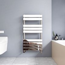 Meykoers - Flat Panel Chrome Heated Towel Rail Bathrooms Heating Radiator 950x500mm