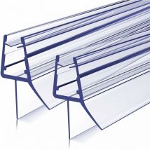 Meykoers - Junta de ducha 2x60cm Junta de repuesto, junta de pvc para cuarto de ducha, protección impermeable, para vidrio de 7-8 mm - S03