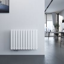 Meykoers - Radiador de Diseño Horizontal Blanco plano Radiador 630 x 850mm Monocapa - 618 Vatios