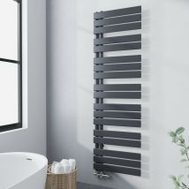 Meykoers Radiador toallero Secatoallas de Agua caliente 1662 x 500mm Antracita Toallero de panel irregular - 849W Conexión lateral