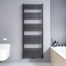 Radiador toalleros de agua toallero agua caliente con conexión central Radiadores toallero de Baño - 1600x600mm - Antracita - 761W - Meykoers