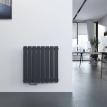 Meykoers - radiateur eau chaude Horizontal 630x620mm Anthracite Radiateur plat 450W chauffage central monocouche