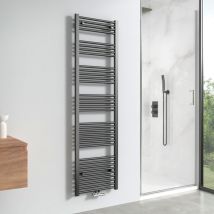 Meykoers - radiateur sèche-serviettes 180x50cm Anthracite, Vertical sèche-serviette eau chaude 739W