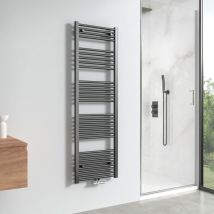 Meykoers - radiateur sèche-serviettes 160x50cm Anthracite, Vertical sèche-serviette eau chaude 654W