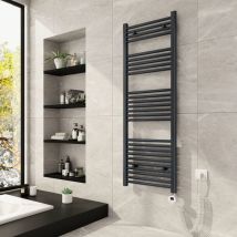 Meykoers - Radiateur Sèche-serviette électrique 140x50cm Anthracite Sèche-Serviettes électrique 568W