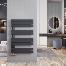 Meykoers - Scaldasalviette acqua calda Antracite Termoarredo 899x600mm Radiatore Connessione laterale, 558 w