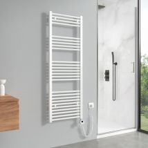 Meykoers - Sèche-serviette électrique Blanc 568W Radiateur Sèche-Serviettes 140x50cm