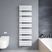 Meykoers - Termoarredo scaldasalviette 1662x500mm Bianca Radiatore acqua calda Design laterale Verticale scaldasalviette, Connessione laterale