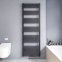 Meykoers - Termoarredo Scaldasalviette Antracite 1800x600mm Verticale Scaldasalviette Radiatore Acqua Calda Connessione Centrale
